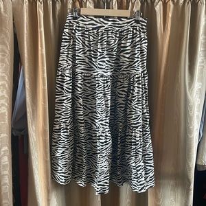 Nikki Chasin zebra fiesta skirt